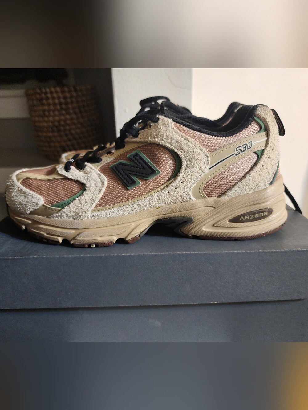 New Balance 530 Brown, Tan & Cream Trail Sneakers - Picture 3 of 4